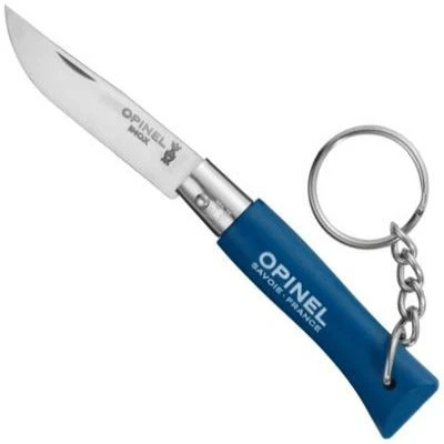 Ніж брелок тактичний Opinel складаний 3,5см Portable Stainless Steel Knife With Keychain Blue (002278-blue)