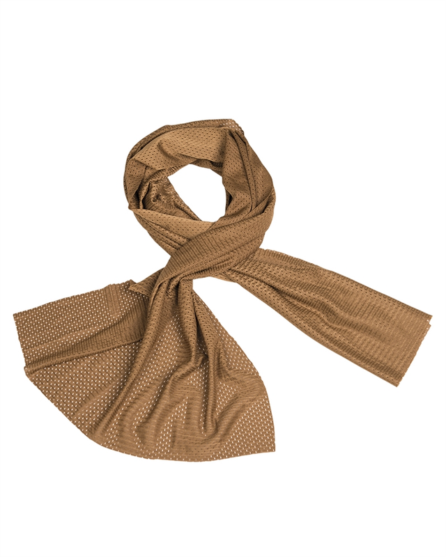 Шарф тактичний Mil-Tec Сітка маcкувальна One-size 190х50см Койот NETZSCHAL MESH DARK COYOTE (12627019)