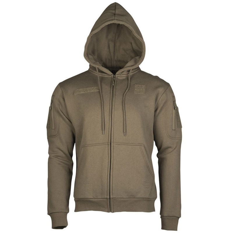 Кофта тактична Mil-Tec Tactical Hoodie Zipper 2XL Olive (11472012-906-XXL)