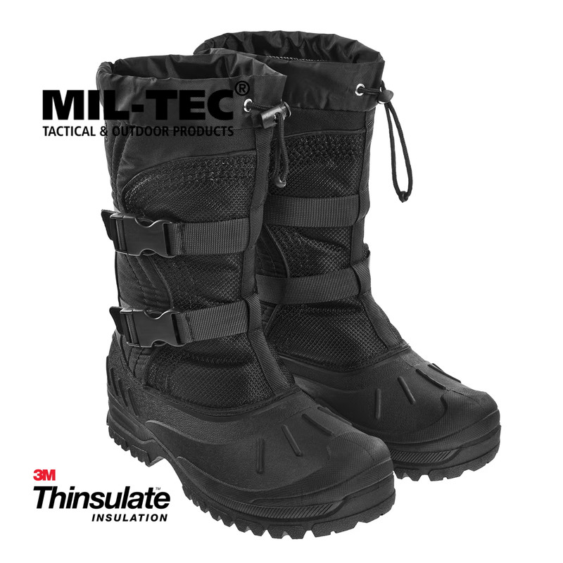 Черевики тактичні Mil-Tec Зимові снігові утеплені 41р. Чорні SNOW BOOTS ARCTIC (12876000-008-41)