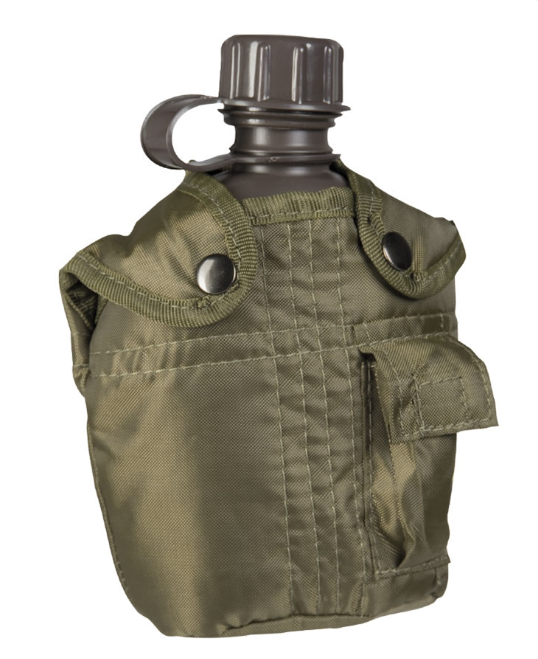 Фляга в чохлі Mil-Tec US Style Plastic Canteen 1Л Olive (14505001-1)