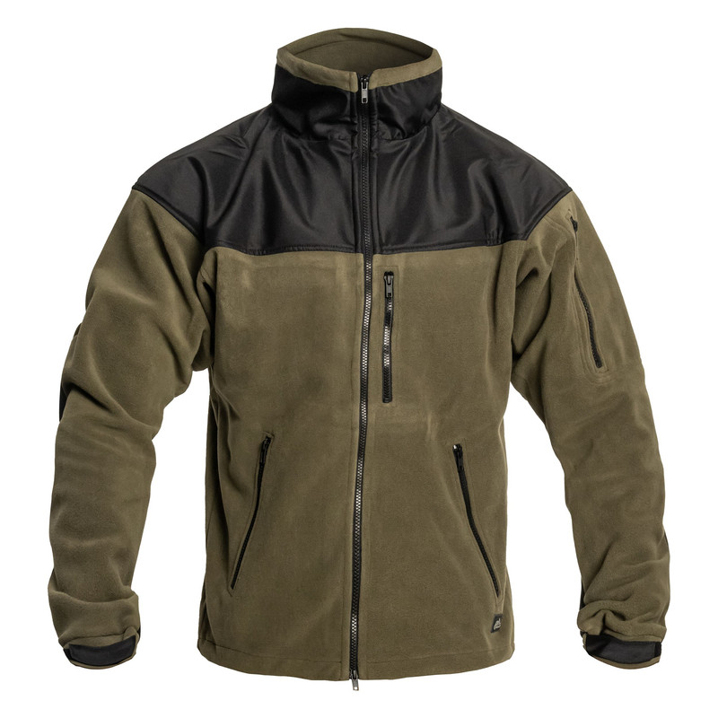 Куртка тактична Helikon-Tex флісова Classic Army Jacket Fleece XL Olive Green/Black (BL-CAF-FL-16-B06-XL)