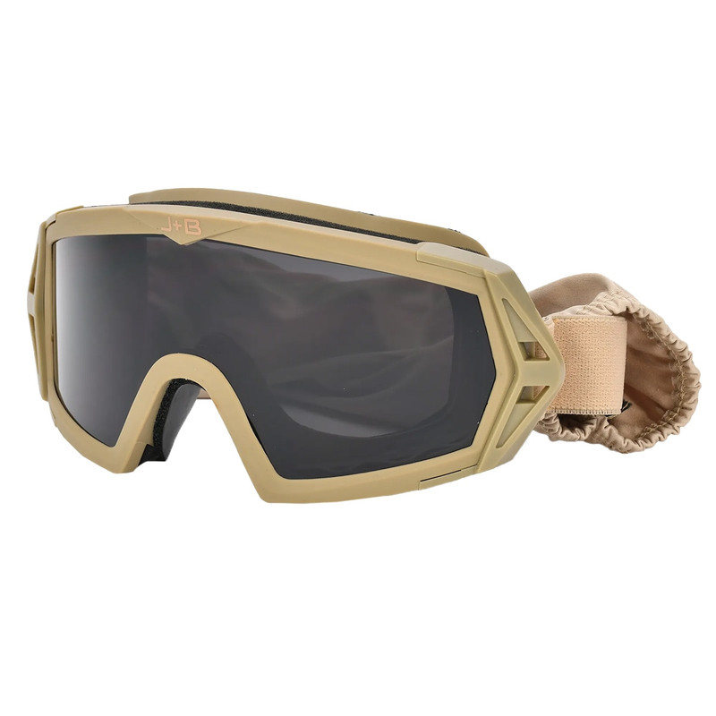 Окуляри тактичні JB Tacticals 3 змінні лінзи Antifog UV tactical goggles Coyote (JB-GLS-0002-BRN)