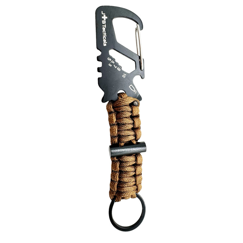 Паракордовий карабін JB Tacticals мультиінструмент 8в1 Paracord Coyote (JB-ACS-0033-BRN)