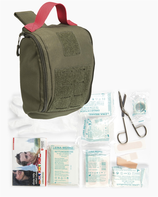Аптечка тактична Mil-Tec зі швидким скидом укомплектована Лазер Ifak pouch 25-pieces laser cut Olive (16025601)