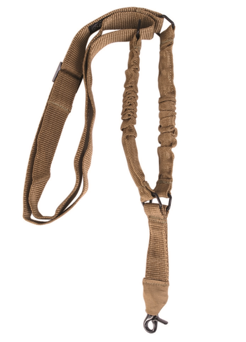 Ремінь для зброї одноточковий Тактичний Mil-Tec Койот M.BUNGEE 1-POINT (16185005)