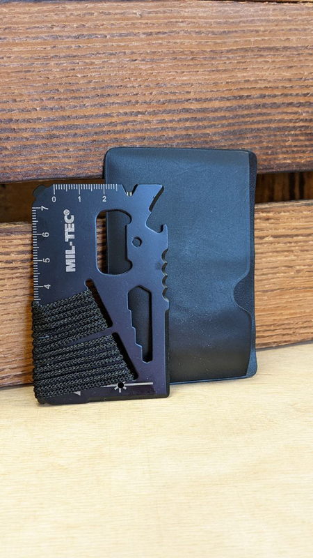 Мультитул з паракордом Чорний Mil-Tec SURVIVAL TOOL PARACORD SCHWARZ M.HÜLLE (15408102) — фото 3