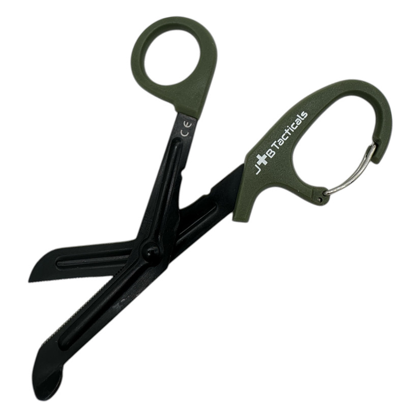 Ножиці тактичні JB Tacticals медичні Tactical Scissors 15см Olive (JB-SCS-1502-GRN)