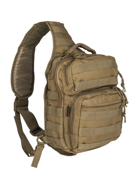 Рюкзак однолямковий 9Л Койот Mil-Tec ONE STRAP ASSAULT PACK SM COYOTE (14059105-9)