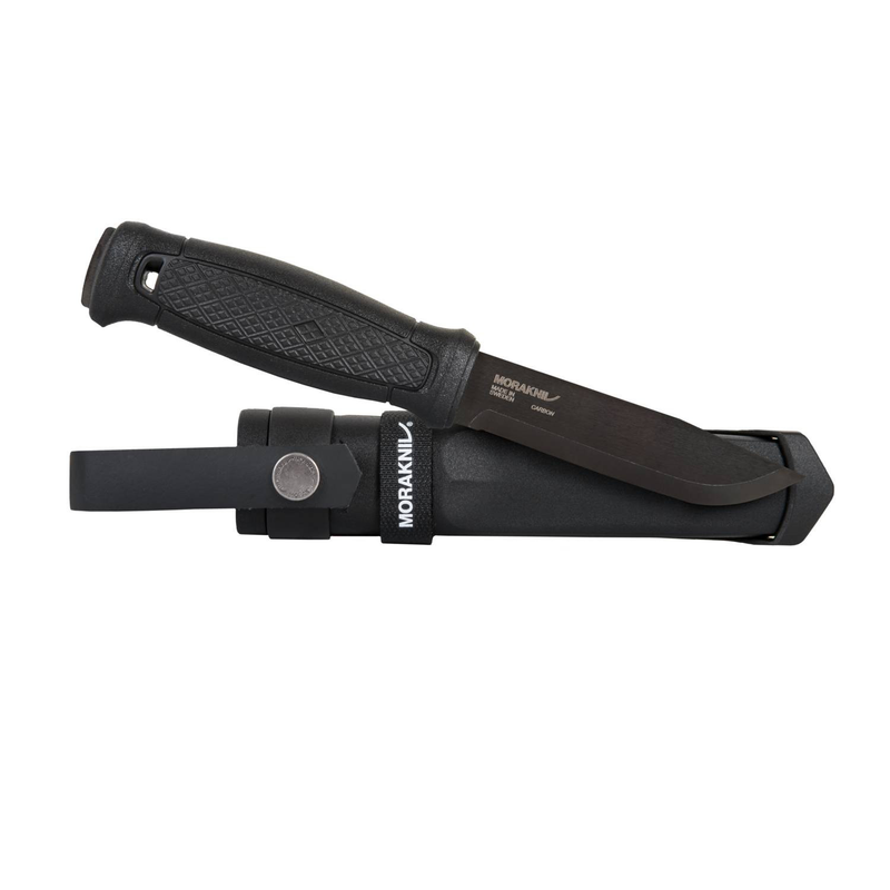 Ніж тактичний Morakniv Карбоновий Універсальний Фіксоване лезо Чорний Nóż Garberg Black C Multi-Mount - Carbon Steel - Czarny (ID 13147) (NZ-GKM-CS-01)