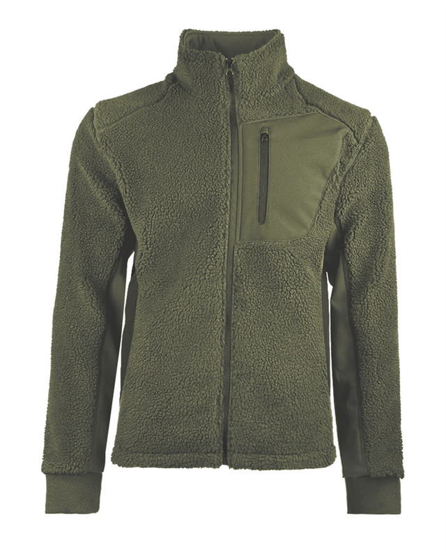 Куртка тактична Mil-Tec фліска Bearforce Teddy-fleece Jacket 2XL Olive (10856601-906-XXL)