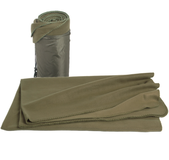 Ковдра Флісова Mil-Tec утеплена армійська 200х150см в чохлі Олива DECKE POLY-FLEECE 320GR (14426001-200-150)