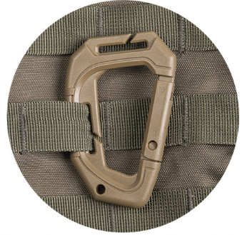 Набір 2 карабіни Mil-Tec Койот TACTICAL KARABINER MOLLE (2 ST./BLISTER) COYOTE (15922505) — фото 3