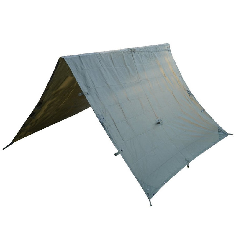 Тент тактичний Mil-Tec брезент водонепроникний Basha Tarp 265x170 см Olive (14236001)
