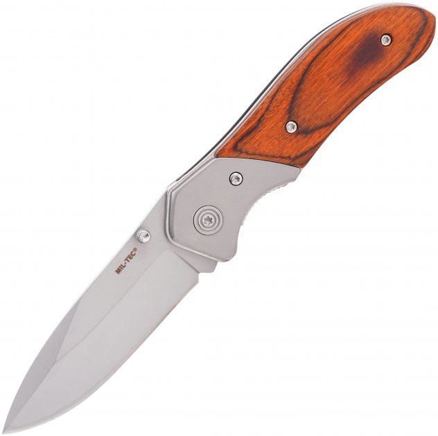 Ніж тактичний Mil-Tec Складний Дерев'яна ручка EINHANDMESSER M.HOLZGRIFF (15315000)