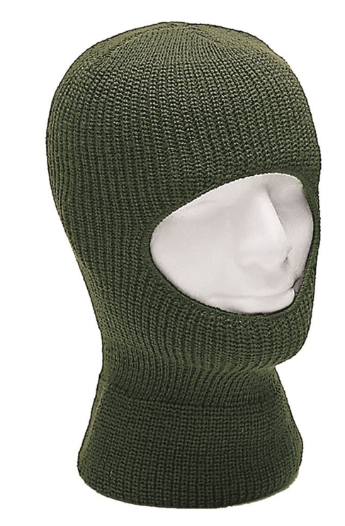 Балаклава зимова термоактивна тактична One size Олива Mil-Tec KOPFHAUBE BALACLAVA POLYACRYL OFFEN OLIV (12111001)