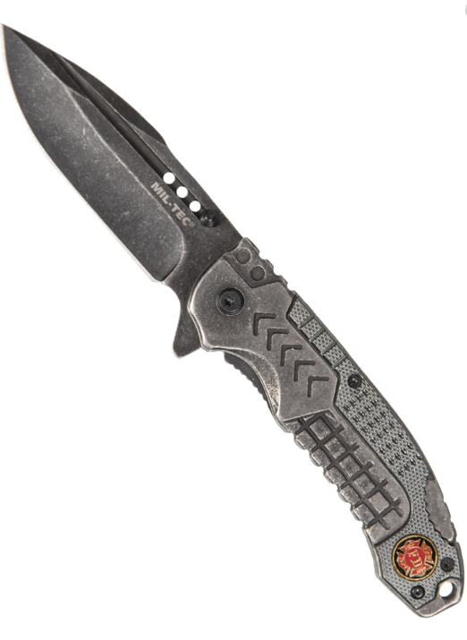 Ніж складний Mil-Tec Einhandmesser Fire Dept Stone Washed (15306500)