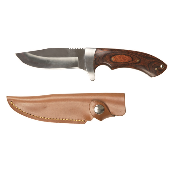 Ніж тактичний Mil-Tec Із дерев'яною ручкою HUNTING KNIFE M.HOLZGRIFF 105 MM (15385000)