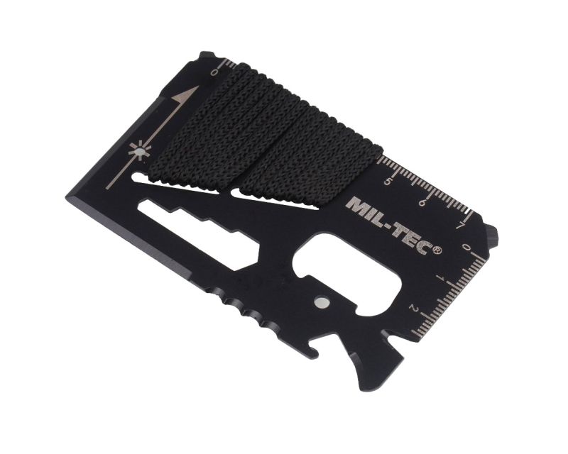 Мультитул з паракордом Чорний Mil-Tec SURVIVAL TOOL PARACORD SCHWARZ M.HÜLLE (15408102) — фото 6