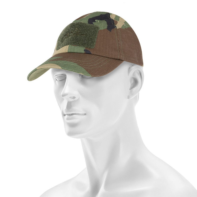 Бейсболка тактична Helikon-tex® BBC Vent Cap Rip-Stop Woodland (CZ-BBC-PR-03)