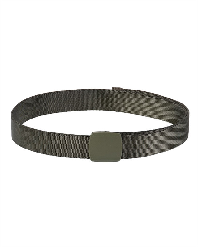 Ремінь тактичний Mil-Tec Із пластиковою пряжкою One size 130см Олива HOSENGÜRTEL QUICK RELEASE ELASTIC 38MM OLIV (13121501)