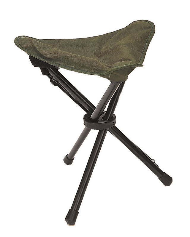 Крісло Mil-Tec® Складна табуретка DREIBEIN KLAPPHOCKER OLIV (14450001)