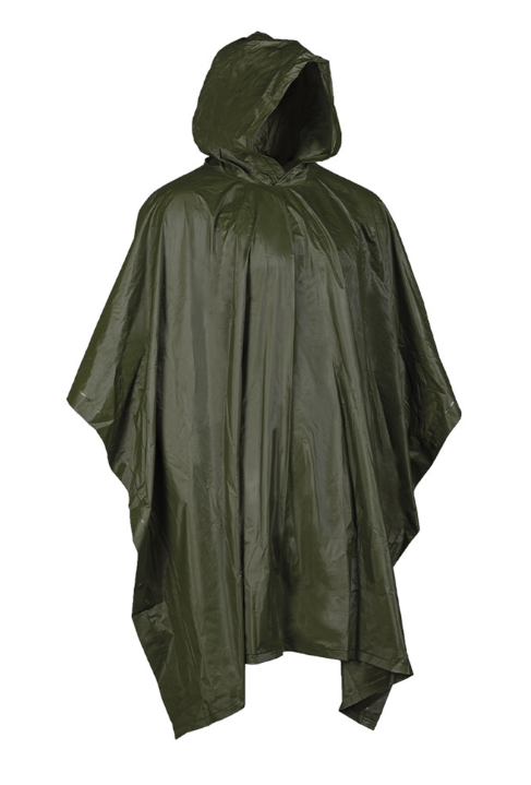 Пончо Mil-Tec One-Size Олива Плащ-палатка PONCHO VINYL OLIV (10628501)