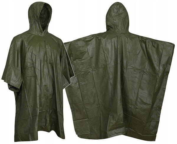 Пончо Mil-Tec One-Size Олива Плащ-палатка PONCHO VINYL OLIV (10628501) — фото 3