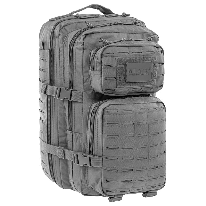 Рюкзак тактичний Mil-Tec Лазер 36Л Сірий US ASSAULT PACK LG LASER CUT Grey (14002708-36)