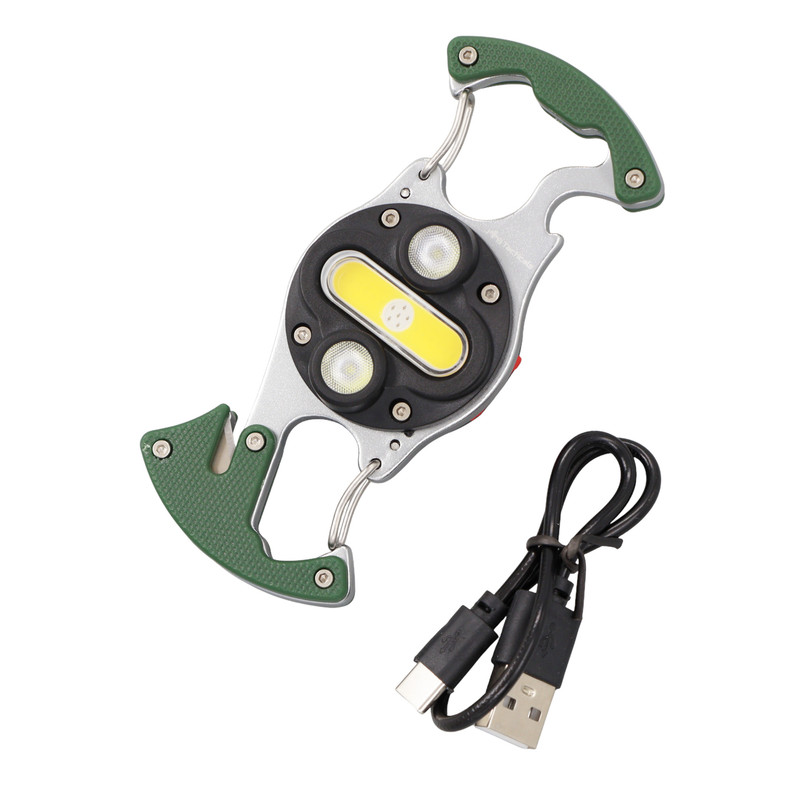 Ліхтар тактичний JB Tacticals брелок 4в1 EDC LED Flashlight USB-C Green (JB-FLS-0002-GRN)
