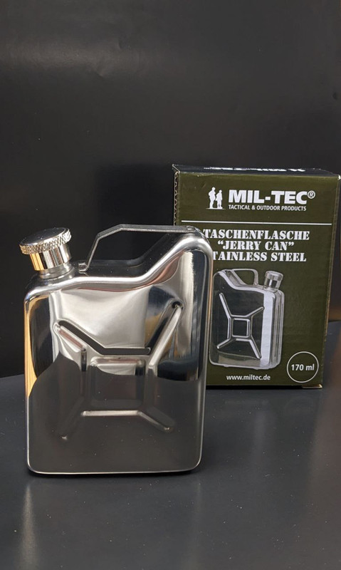 Фляга кишенькова Mil-Tec з неіржавкої сталі у формі каністри (14525000-170)