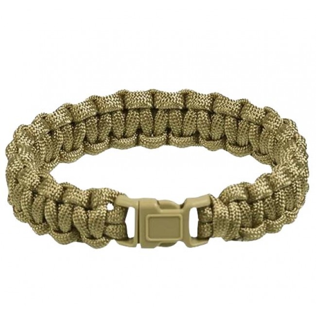 Браслет з Паракорду S 15мм Койот Mil-Tec PARA ARMBAND KST.-SCHLIESSE 15MM COYOTE (16370105-902-S)