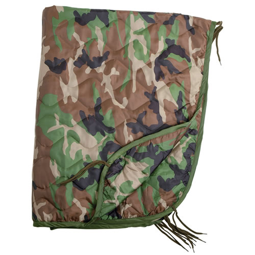 Підкладка під пончо, ковдра, килимок для сну Mil-Tec 210х150см Камуфляж PONCHO LINER (STEPPDECKE) WOODLAND (14425020) — фото 2