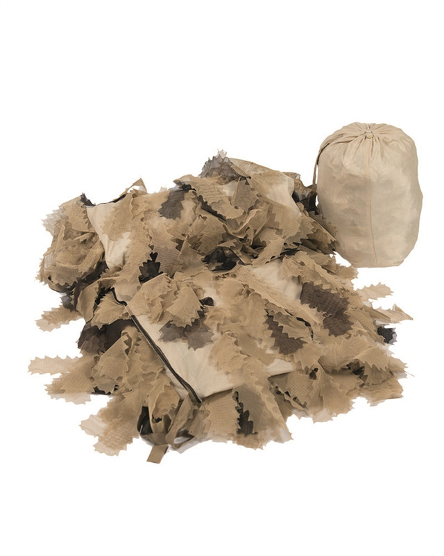 Сітка камуфляжна MIL-TEC 200x200 GHILLIE COVER DESERT для маскування тіла, позицій, бліндажа (11961660)