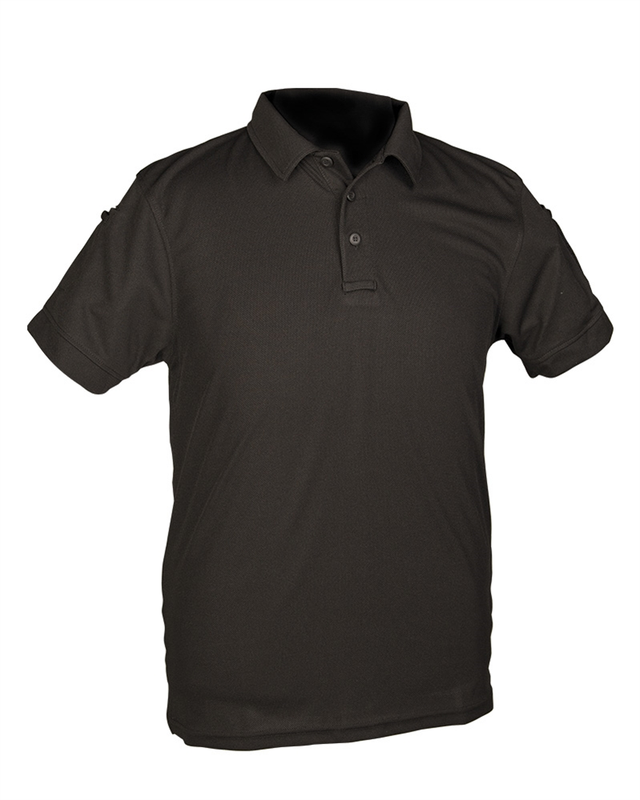 Футболка Mil-Tec швидкосохнуча Tactical Quick Dry Poloshirt XL Black (10961002-905-XL)