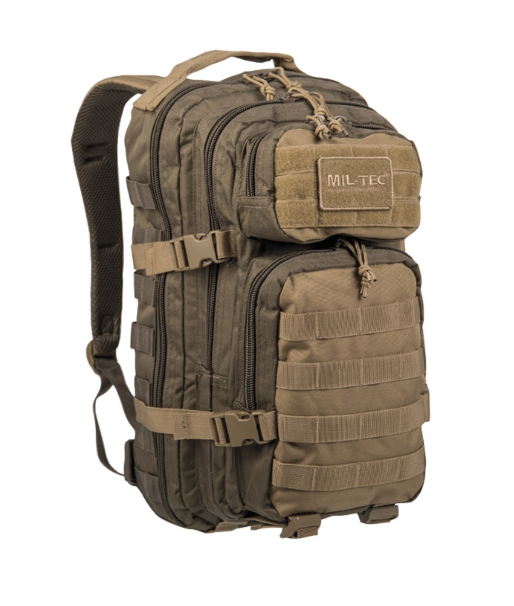 Рюкзак тактичний 20Л Зелений, Койот Mil-Tec US ASSAULT PACK SM RANGER GREEN/COYOTE (14002102-20)