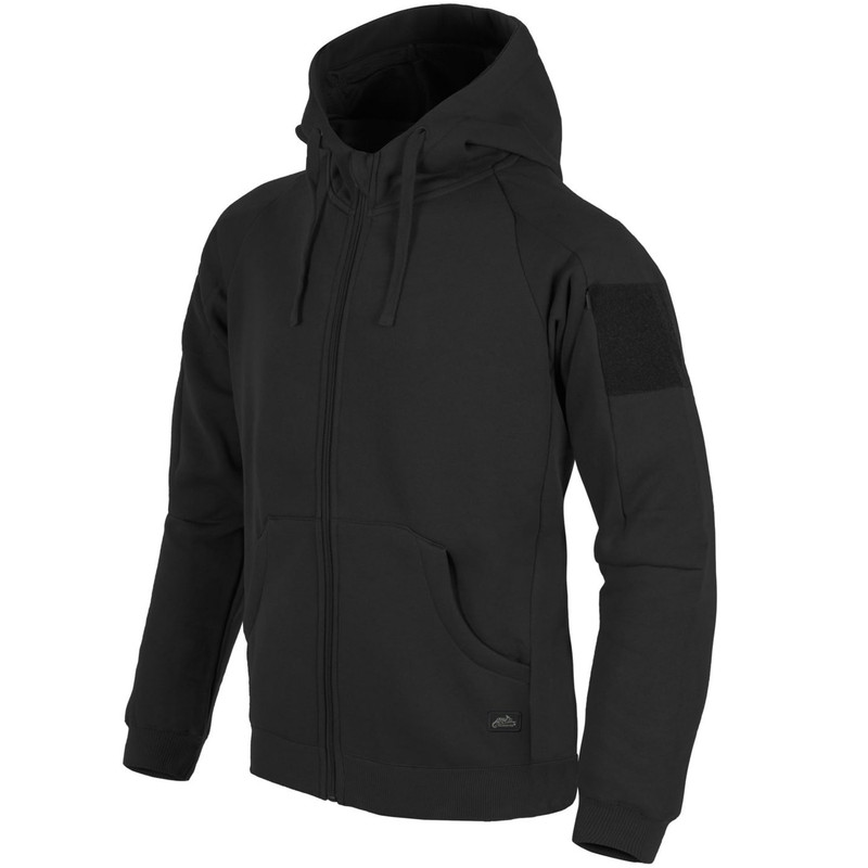 Кофта тактична Helikon-Tex худі на замку Tactical Hoodie Lite XL Black (BL-ULF-CB-01-B06-XL)