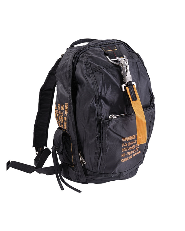 Рюкзак пілота Mil-Tec 15 л Чорний RUCKSACK 'DEPLOYMENT BAG 6' SCHWARZ (14039002-15)