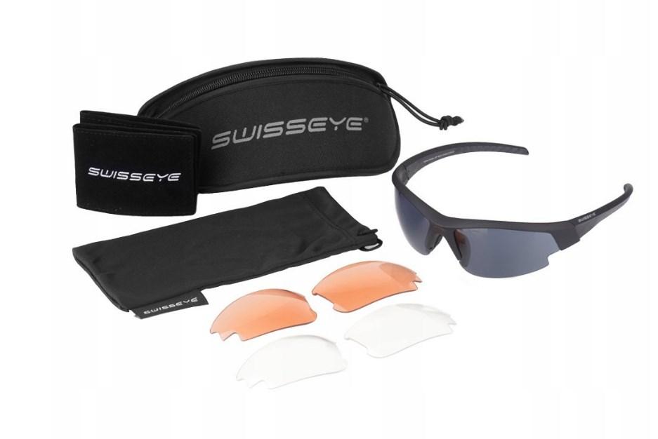 Окуляри тактичні Mil-Tec Балістичні Із змінними лінзами Чорні BRILLE SWISS EYE GARDOSA BALLISTISCH LG (15625302)