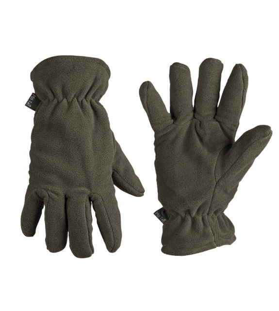 Рукавиці тактичні Mil-Tec флісові S Fingerhandschuhe Fleece Thinsulate Olive (12534001-S)