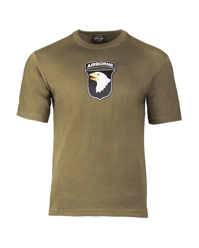 Футболка MIL-TEC армійська бавовняна Airborne ′101ST′ XL Olive (11052001-905-XL)