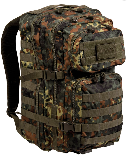 Рюкзак тактичний 36Л Камуфляж Mil-Tec FLECTAR BACKPACK US ASSAULT LARGE 36Л (14002221-36)