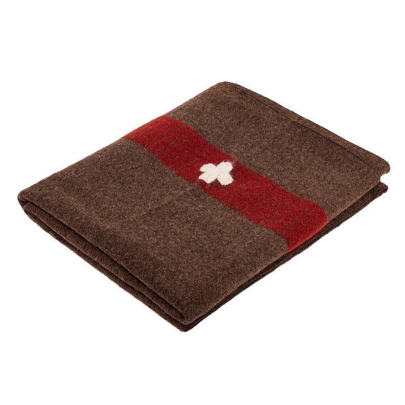 Ковдра-плед Mil-Tec вовняна Swiss Wool Blanket 200 x 140 см Brown (14428509)