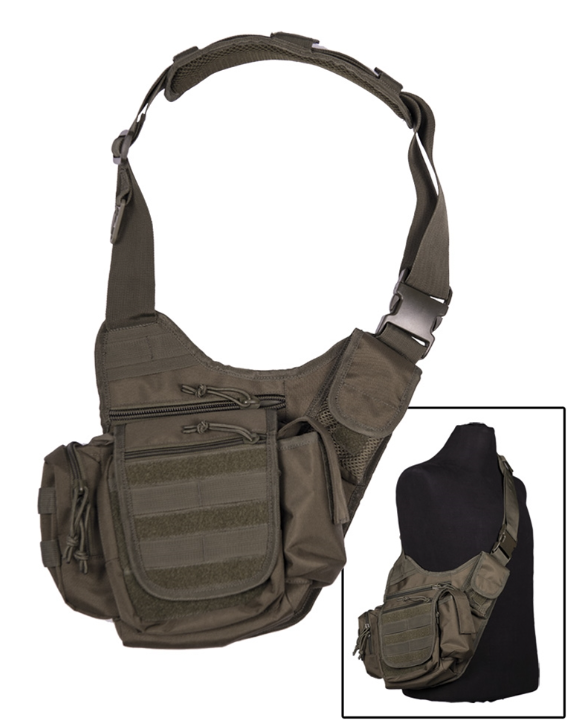Сумка Mil-Tec через плече однолямкова Олива SLING BAG MULTIFUNCTION OLIV (13726501)