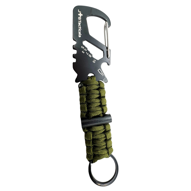 Паракордовий карабін JB Tacticals мультиінструмент 8в1 Paracord Olive (JB-ACS-0033-GRN)