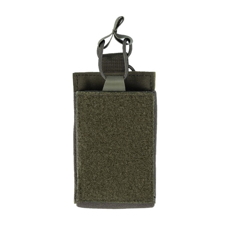 Підсумок для магазинів тактичний Mil-Tec На липучці М4/М16/AR15 /AK Олива MAG.TASCHE SINGLE M.KLETTRÜCKEN OLIV (13496101)