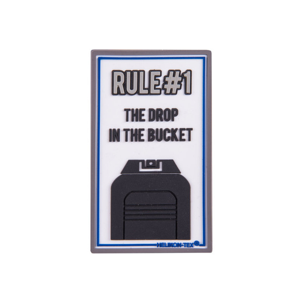 Шеврон тактичний Helikon-tex Білий Правило №1 "RULE#1" PATCH - PVC WHITE (OD-RL1-RB-20)