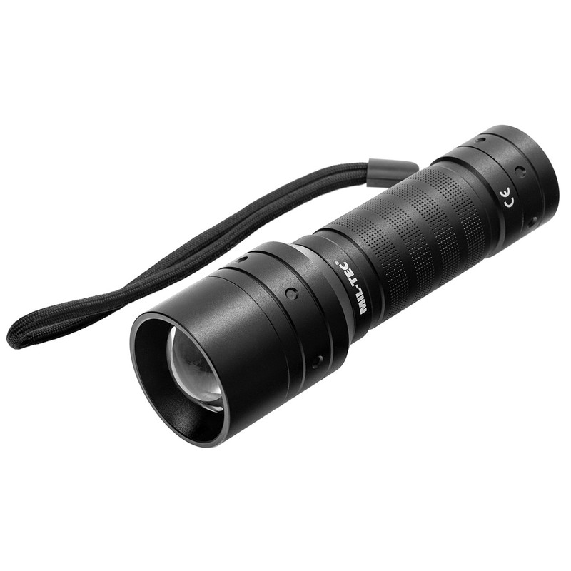 Ліхтарик Mil-Tec з чохлом 520 люмен Flashlight Mission Black (15153400)