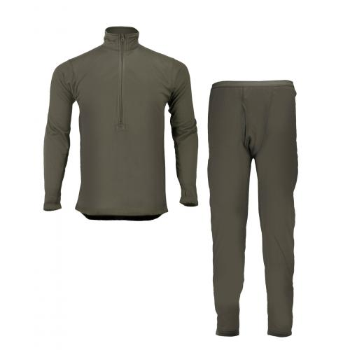 Термобілизна тактична Mil-Tec Флісова на замку Утеплена M Олива UNTERWÄSCHE THERMOFLEECE GEN.III OLIV (11222001-903-M)