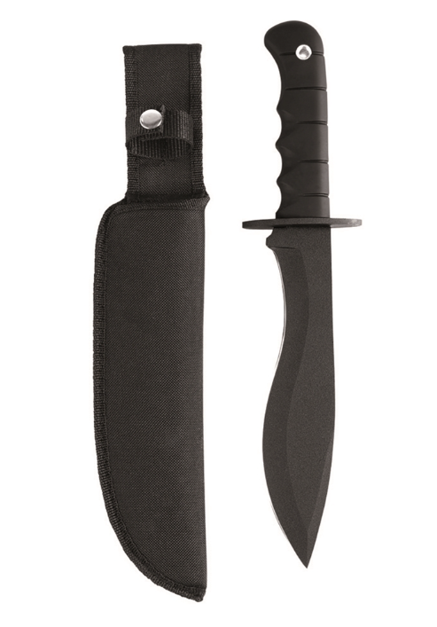 Ніж-мачете тактичний Mil-Tec Бойовий Чорний KAMPFMESSER M.MACHETENKLINGE (15366000)